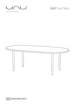 MOR instructions manual CAST Table Oval (en)