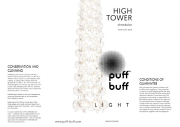 puff buff HIGH TOWER chandelier (en)