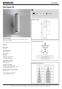 Up & Down 40 - Data sheet (it, en)