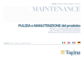 Tagina - PRODUCT CLEANING AND MAINTENANCE (it, en, fr, de)