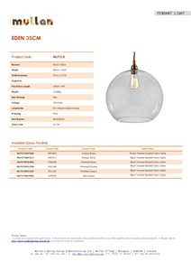 EDEN 350MM CLEAR SPHERE PENDANT (en)