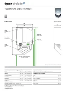 dyson airblade v product technical specifications (en)