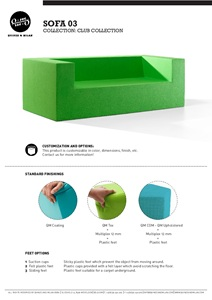 Product sheet - Club Sofa 03