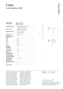 Firmamento Milano CONO wall (it, en)