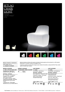 Jetlag Chair Light Technical sheet (it, en)