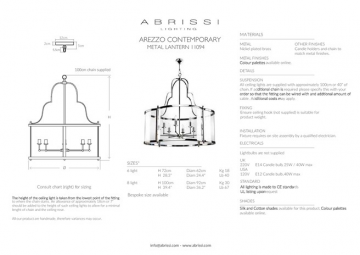 Arezzo Contemporary - Brass Chandelier (en)