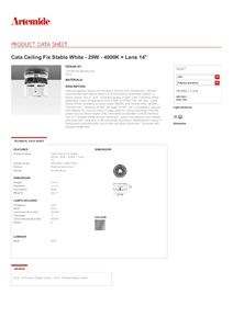 Cata Ceiling Fix Stable White 29W 4000K + Lens 14° (en)