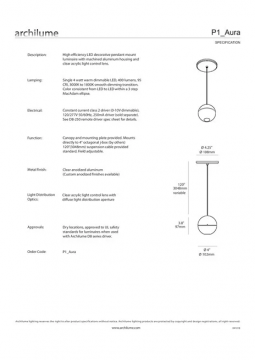 archilume Spec Sheet P1 Aura (eng)