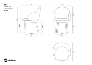 IOLA ARMCHAIR WOOD BASE