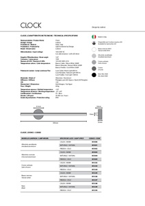 Clock scheda tecnica tech specs (en, it)