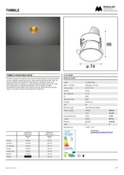 11621009 - Thimble 74 adjustable LED GE (en)