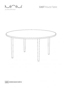 MOR instructions manual CAST Table Round (en)