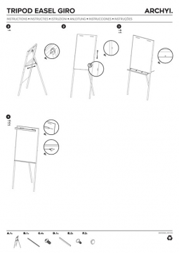 ARCHYI. - Instructions - Tripod Easel Giro