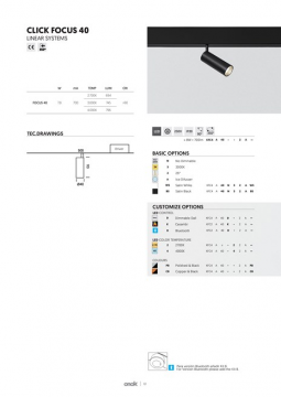 Click Focus 40 Data sheet