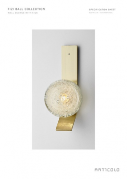 FIZI SINGLE BALL wall sconce (en)