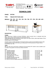 Technical card System (en)