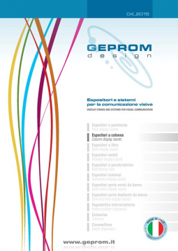 Geoprom design - Column display stands (it, en)