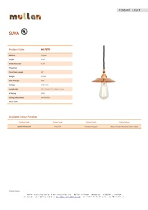 SUVA INDUSTRIAL PENDANT LIGHT UL (en)