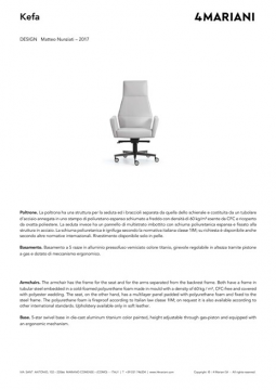 I 4 Mariani KEFA executive chairs (it, en)