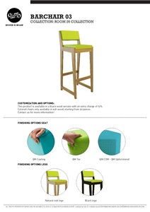 Product sheet - Room 26 Barchair 03