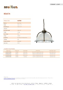 BOUSTA HOLOPHANE PENDANT (en)