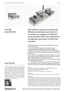 Offecct Press release Lucy by Lucy Kurrein 2018 (en)