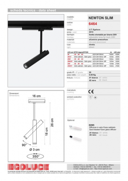 NEWTON SLIM TRACK 230 6464