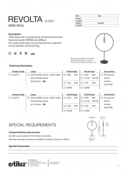 Revolta M 3637 table lamp estiluz (en)