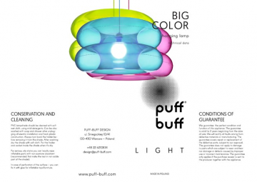 puff buff BIG COLOR pendant lamp (en)