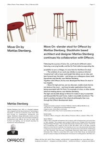 Offecct Press release Move On by Mattias Stenberg 2018 (en)