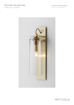 ECLIPSE wall sconce short (en)