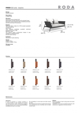 RODA PIPER 002 SOFA en