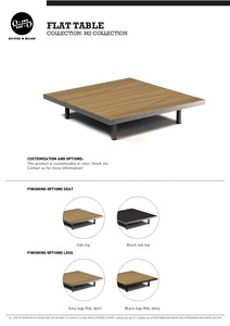 Product sheet - M2 Flat Table