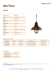 TIRANA DECK PENDANT LIGHT (en)