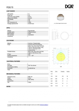 DGA POIS 70 Datasheet (en)