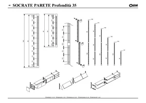 SOCRATE Wall uprights - Technical specification (it, en, fr, de, es)