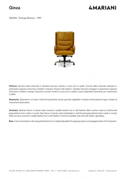 I 4 Mariani GINZA executive chairs (it, en)