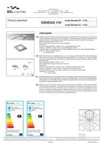 GENESIS 110 (en, fr, nl, gr)