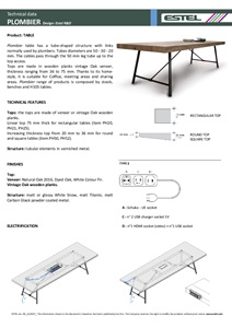 Technical data PLOMBIER (en)