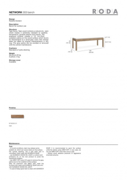 RODA NETWORK 003 bench en