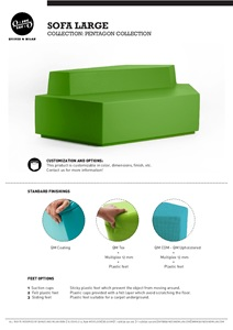 Product sheet - Pentagon Sofa Large