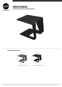 Product sheet - M2 Sidetable