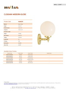 CLOGHAN MODERN GLOBE WALL LIGHT (en)