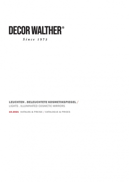 DECOR WALTHER - Lighting 2021 (en, de)