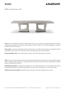 I 4 Mariani AVATAR meeting tables (it, en)