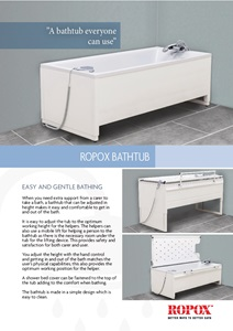 Bathroom Brochure - Vasca da bagno sollevabile (en)