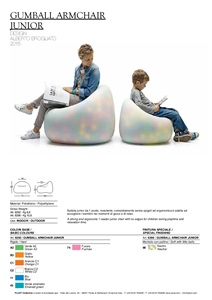 Gumball armchair junior Technical sheet (it, en)