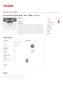 Cata Ceiling Fix Stable White 29W 3000K + Lens 10° (en)