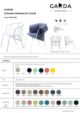 Ataman Mesh chair - Technical data (en)