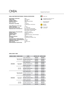 Onda scheda tecnica tech specs (en, it)